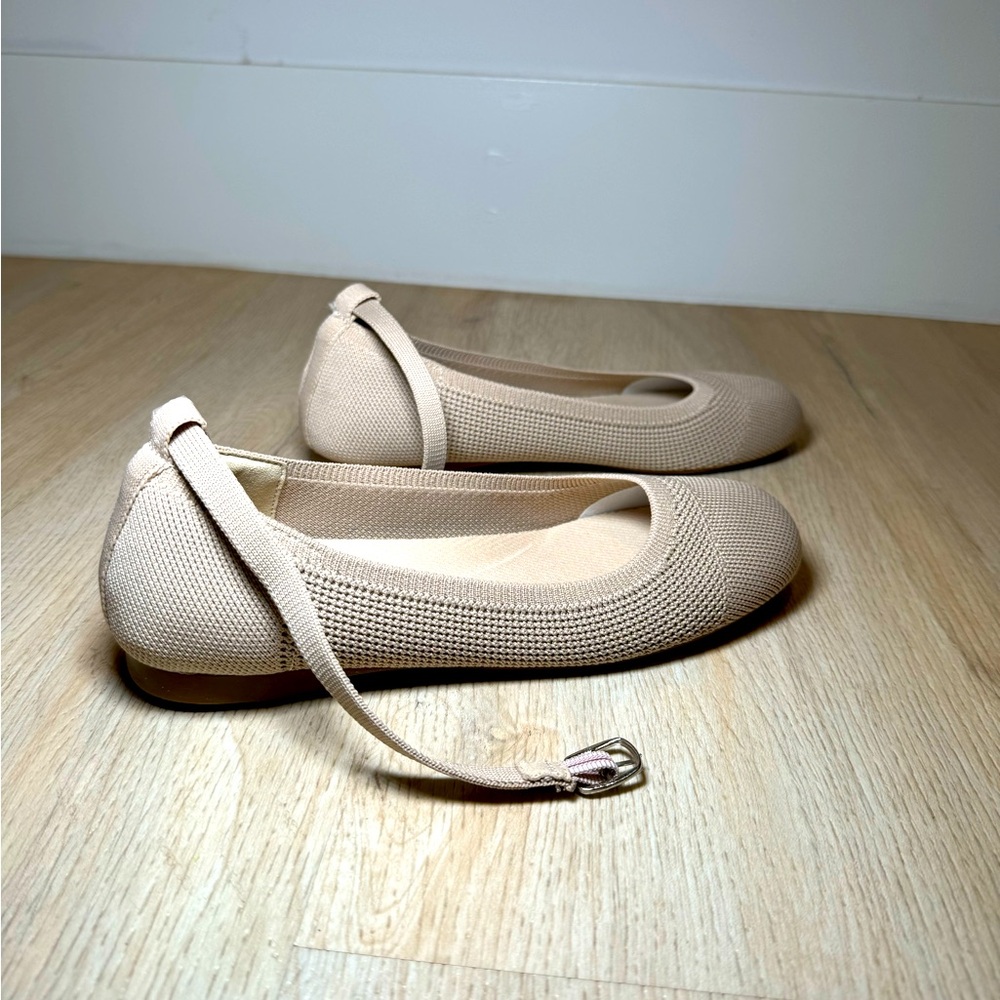 Mesh ballet flats